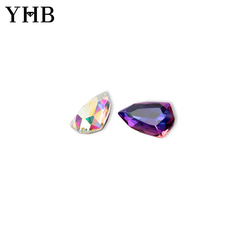 Crystal Wholesale Square Fancy Stone New Color Point Back Rhinestone for Jewelry Accessories Garment Nail Art