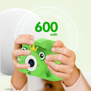 Cartoon Frog <b>Mini</b> Kids Digital <b>Camera</b> Dual Lens Self Capture Full Accessory Educational Play Holiday Gift For Children Age 6 - Product Image 5