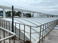 Couverture de réservoir d'égouts en fibre de verre FRP légère et résistante RUNLIN, services de découpe et de pliage pour fossés de drainage, traitement de surface lisse