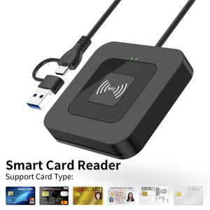 Lector de Tarjetas Inteligentes USB Tipo C NFC, Lector de Tarjetas IC de Doble Función para Cajeros Automáticos Bancarios y Declaraciones de Impuestos - Product Image 5