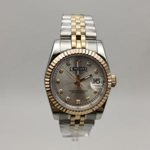 Montre à mouvement mécanique japonais NH35 avec boîtier en acier inoxydable et cadran en diamant, style business de luxe - Product Image 4