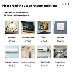 <span class=keywords><strong>สาย</strong></span> BV แกนทองแดงบริสุทธิ์แกนเดียว<span class=keywords><strong>สาย</strong></span>1.5/2.5/4/6สี่เหลี่ยมสำหรับตกแต่ง<span class=keywords><strong>บ้าน</strong></span> - Product Image 5