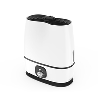 Humidificateur ultrasonique à brume fraîche, double buse 360°, plateau pour huiles essentielles, contrôle tactile, humidité constante, purificateur d'air, design épuré