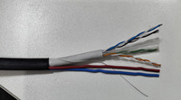 Cable de Red Ethernet CAT6 para Exteriores, Rollo de 305 m (1000 pies), UTP con Cable de Alimentación, 4 Pares, 23 AWG 24 AWG, Cobre, CAT6+2c