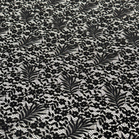 Tissu en dentelle florale en mélange de coton de luxe YY, largeur 150 cm, maille fine, couleur nude, pour abaya et kaftan haut de gamme