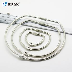 ห่วงโลหะสีเงินแบบสกรูล็อค ยี่ห้อ YIWANG สำหรับกระเป๋า  แบบกำหนดเองได้ ทนทาน - Product Image 2