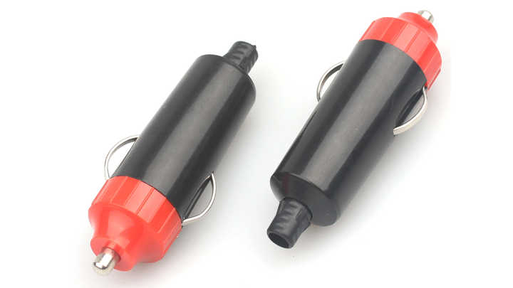 cigarette lighter aux plug Dickno 2PCS Male Plug, 12V/24V Socket with 15A/20A Fuse, LED Indicator, Car Cigarette Lighter Plug : Automotive Compatible with any standard 12 Black Car Parts Cigarette Lighter