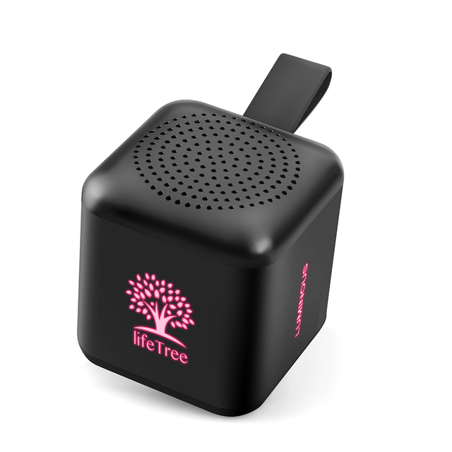Original Mini Cube Portable BT5.0 Speaker for Gift LED Logo WIRELESS BT Bass Outdoor Speaker