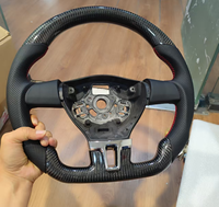 Volant sport à fond plat en fibre de carbone pour VW Golf 6 GTI R Jetta Passat CC Scirocco Golf Mk6 Golf 6