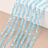 Perles en verre soufflé triangulaires de 2-6 mm en gros, perles de qualité supérieure en vrac pour la fabrication de bijoux, bracelet haut de gamme pour femmes