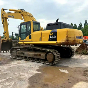 Excavadora de cadenas Komatsu PC460LC usada en excelentes condiciones de funcionamiento, procedente de Japón, 46 toneladas, máquina de construcción de segunda mano en venta - Product Image 1