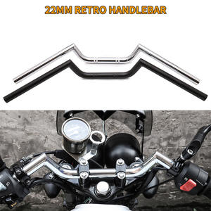 Guidon noir de moto, accessoires de moto de 22mm à <span class=keywords><strong>vendre</strong></span> <span class=keywords><strong>Harley</strong></span> Cafe Racer Bobber <span class=keywords><strong>Chopper</strong></span> - Product Image 2