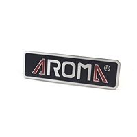 Étiquette métallique de parfum personnalisée emballage de logo adhésif étanche en relief Technique d'impression de plaque signalétique de machine de logo chromé