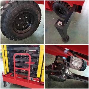 Plateforme élévatrice mobile à ciseaux remorquable de 6 m, 8 m, 10 m, 14 m, capacité de travail en <span class=keywords><strong>hauteur</strong></span> de 300 kg, à vendre - Product Image 6