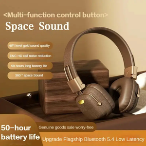 หูฟังแบบคาดศีรษะคลาสสิกย้อนยุคพร้อมเบสหนักหูฟังลดเสียงรบกวนสเตอริโอสแตนด์บายยาวเป็นพิเศษ - Product Image 4