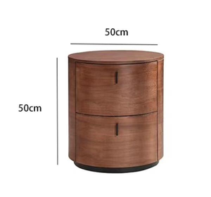 Ý tối giản căn hộ nhỏ đầu giường bàn chính phòng ngủ gỗ rắn lưu trữ hình trụ bàn đêm - Product Image 6