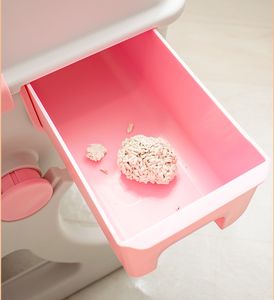 Wholesale Large Square Cat Litter <strong>Box</strong> Flip Lid Semi Automatic <strong>Pet</strong> Cat Toilet Cleaning <strong>Box</strong> - Product Image 4