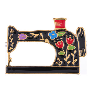 Broche de esmalte vintage creativo al por mayor, insignia metálica para ropa, accesorio para regalos de sastre - Product Image 6