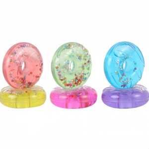 CHENXI Stock disponible 100g Mini Pâte à modeler transparente Slime Délicieux Donut Jouets DIY Boule de mousse colorée pour Slime - Product Image 3