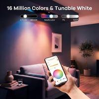 Ampoules LED intelligentes MR16 RGBCW 4W 300LM AC DC12V ETL Tuya Wifi pour Alexa Google App Control, ampoules LED intelligentes à intensité variable pour la maison