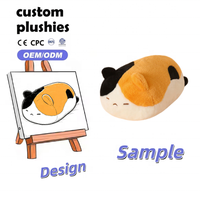 Coussin en peluche doux en forme de chat, oreiller rembourré confortable pour la décompression, oreiller en coton PP, décoration de canapé, jouet cadeau pour enfants et adultes