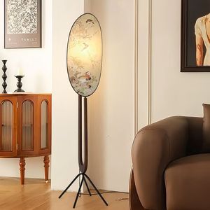 Fcmila Français Rétro Lampe De Table <span class=keywords><strong>Dynastie</strong></span> Song Chinois Antique Écran Lampadaire Avec E27 Base Led Lumière Design Minimaliste - Product Image 3
