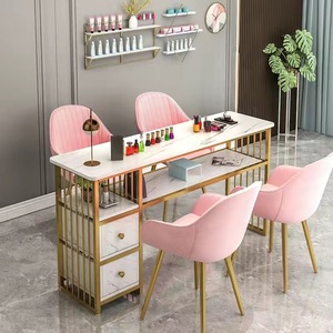 Hotsale Modern Wood Multifunctional Eco-Friendly Black <b>Nail</b> Salon Furniture <b>Nail</b> <b>Tables</b> & Desk - Product Image 3