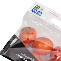 Raisins Concombres Tomates Fruits Légumes Poivrons Sacs d'emballage en plastique pour l'agriculture/Sacs en plastique pour fruits pour supermarché