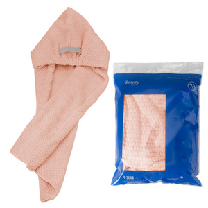 Bonnet de séchage pour cheveux 75x252cm en polaire corail super absorbant, séchage rapide, bonnet de douche une pièce pour femmes aux cheveux longs - Product Image 5