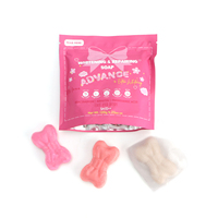 Savon Solide Artisanal Végétalien à l'Huile de Coco et Papaye, Transparent, à Base de Plantes, Blanchissant, Réparateur, Nourrissant, Antiseptique, Exfoliant, 40g pour les Mains