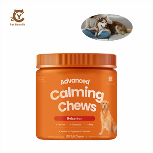 OEM Premium Advanced Calming Soft Chews L-Teanina Ashwagandha - Alivio Natural <span class=keywords><strong>para</strong></span> la Ansiedad, Absorción Rápida, Seguro <span class=keywords><strong>para</strong></span> <span class=keywords><strong>Perros</strong></span>, En Stock - Product Image 4