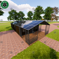 Casa contenedor plegable de acero expandible Moderna villa prefabricada de 2-3 dormitorios para uso comercial modelo de 20 pies disponible