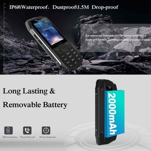 Téléphone robuste HAMTOD H3 version UE, écran 2,8 pouces, processeur T107 ARM CortexTM <span class=keywords><strong>A7</strong></span> quadricœur 1,0 GHz, réseau 4G, petit téléphone - Product Image 6