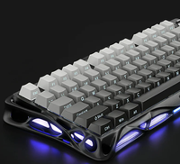 Clavier mécanique sans fil pour jeux GravaStar Mercury K1 75% - Noir dégradé