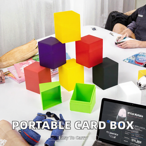 Boîte de rangement portable pour cartes à collectionner en plastique ABS, étui pour cartes avec impression couleur, support pour cartes gradées pour salle de jeux de table - Product Image 2