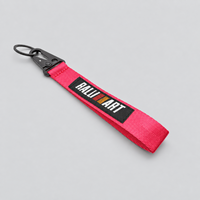 Porte-clés de voiture en sangle tressée avec mousqueton métallique et porte-clés, étiquette logo pour accessoire promotionnel automobile