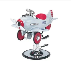 Sedia da parrucchiere per bambini in altezza regolabile divertente Design cartone animato materiale in legno sintetico struttura stabile uso da barbiere - Product Image 3