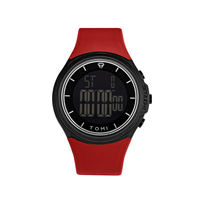 Jam Tangan Digital TOMI T220 Pria Tali Plastik Olahraga Lampu LED Multifungsi Alarm Tanggal Stopwatch Tahan Air Kasual