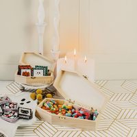 Ataúd de madera pulida de 12 pulgadas (30 cm) estilo europeo para Halloween, ecológico y personalizable, para el recuerdo de mascotas, con bisagras y rellenable para mesa.