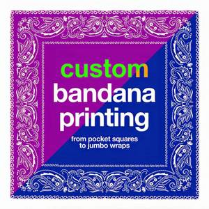 ผ้าโพกหัวดีไซน์เนอร์พร้อมโลโก้แบบกำหนดเองสีพิมพ์แบบเต็มตัว - Product Image 1