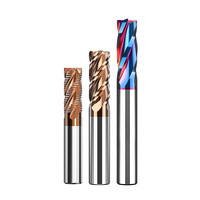 Fraise à queue carrée en carbure monobloc de 12 mm à 4 dents, revêtement TiSiN, HRC55, longueur 36 mm, pour acier allié, fraise CNC