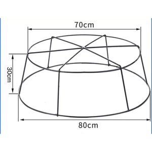 D80 Iron Frame Aeration Disc 70x80x30cm For Aquaculture Oxygenation Equipment - Product Image 1