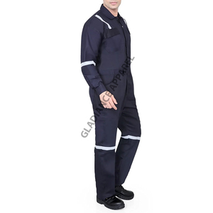 Ensemble de vêtements de travail unisexe personnalisé pour le printemps et l'automne vêtements de protection en coton pour la réparation automobile veste de vêtements de travail de soudage - Product Image 2