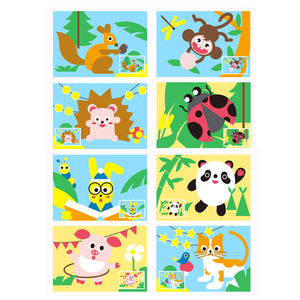 Divertidos niños DIY colorido arena dibujo artesanías arena arte imágenes dibujo conjunto niños Animal luminoso arena pintura Juguetes - Product Image 2