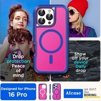 Coque Magnétique Premium Robuste pour iPhone 17 16 15 14 Plus 13 12 11 Pro Max avec Prise Antidérapante et Protection de Charge