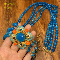 Collier vintage multi-brins perlé avec pierres précieuses, collier superposé bohème de luxe, bijou de fête, cadeau