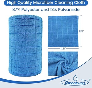 Greenfound tái sử dụng sợi nhỏ làm sạch vải dùng một lần dùng một lần vi sợi khăn cuộn hình xé vải cho xe - Product Image 4