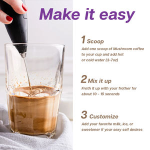 Brain Boost Champignonkoffie Met Organische Adaptogene Paddestoelen Schoonheid Afslanken Collageen Koffie L-Theanine Paddestoel Koffiepoeder - Product Image 6