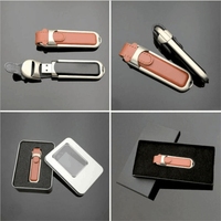Flashdisk Kulit Mini USB 2.0 3.0 Baru 2GB 4GB 8GB 16GB 32GB 64GB 128GB dengan Gantungan Kunci dan Logo Custom untuk Hadiah