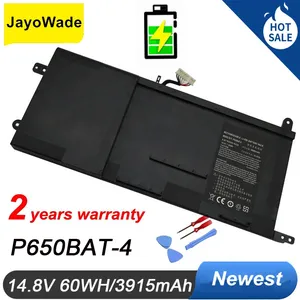 工厂新款60Wh P650BAT-4笔记本电脑电池，适用于Clevo P650 P651 P655 P671 RA P670-RG SAGER NP8650 NP8651 NP8652 6-87-P650S-4U311 - Product Image 2